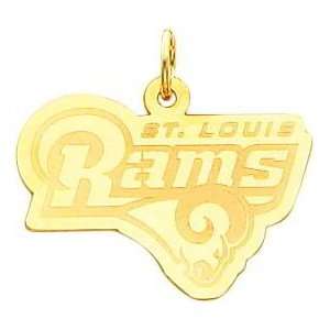 14K Gold NFL St. Louis Rams Logo Charm 