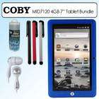 Coby MID7120 4G 7 Inch Kyros Touchscreen Internet Tablet Blue Kit