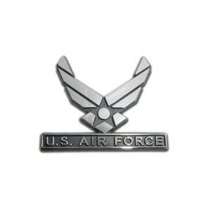  US Air Force Wing Chrome Auto Emblem Automotive