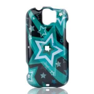 Phone Shell for HTC MyTouch Slide 3G (Falling Stars   Turquoise) Cell 