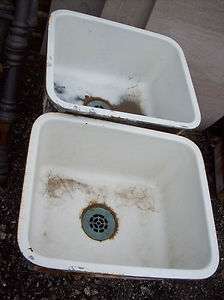   . matching cast iron porcelain coated sinks w/ out splash back  