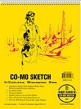 Bee Paper #820 CO MO Sketch Drawing Paper Pad 9x12 718224015440  