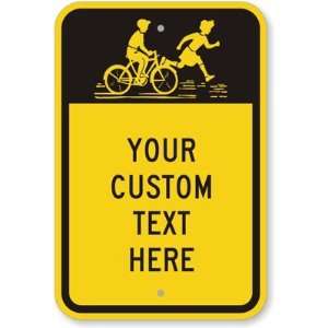  Your Custom Text Here [with Graphic] Aluminum Sign, 18 x 