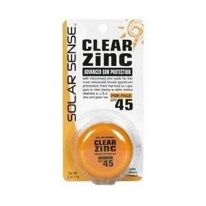 Solar Sense Clear Zinc, Advanced Sun Protection, For Face SPF 45 .5 oz 