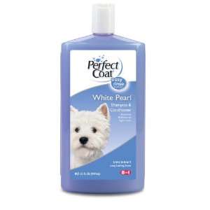  8 in 1 Perfect Coat White Pearl Shampoo & Conditioner for Dogs 
