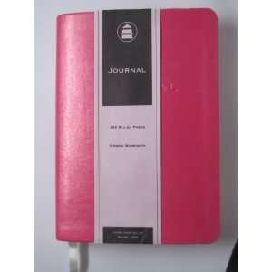  Hot Pink Journal, 192 Blank Ruled Pages with Ribbon 