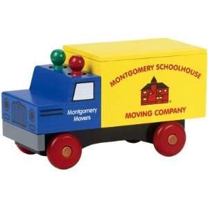    Montgomery Schoolhouse Wooden Moving Truck Toy Toys & Games
