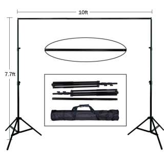   Support Backdrop Stand Crossbar 10 ft for Photo Studio Lighting  