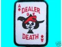 ACE OF SPADES   THE DEATH CARD military biker PATCH  
