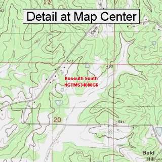     Kossuth South, Mississippi (Folded/Waterproof)