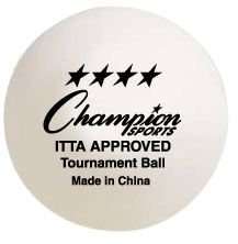 Champion Sports 4 Star Tournament 40 mm Table Tennis Ba  