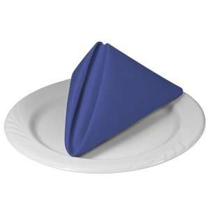   20 Light Blue Hemmed Polyspun Cloth Napkin   12 / CS