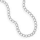   Smooth Style Titanium Mens Two Tone Flat Link 20 inch Chain Necklace