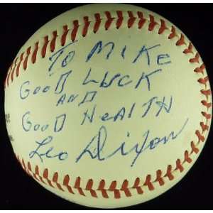 Leo Dixon Autographed Baseball   Vintage Psa Coa   Autographed 