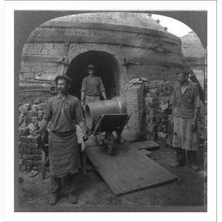   Print (L) Emptying the Kiln, St. Louis, Mo., 20 x 24in 