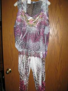 ONE WORLD PAJAMAS XL NWT FUN  