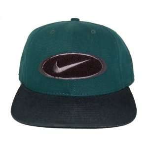  New Vintage Swoosh Nike Cotton Sports Hat   Green/Black 