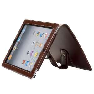   Leather Case Portfolio Collection with Back Stand Brown Electronics