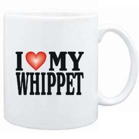  Mug White  I LOVE Whippet  Dogs