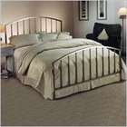   King Hillsdale Lincoln Park Metal Panel Bed in Antique Pewter Finish