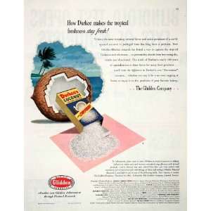 1951 Ad Durkees Coconut Glidden Foods Paints Soybean Feeds Chemicals 