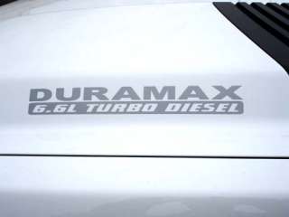 HOOD DECALS FOR CHEVY DURAMAX 6.6 L TURBO DIESEL  