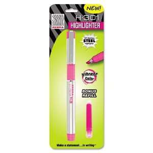  Zebra H 301 Stainless Steel Highlighter 1 Pack with Refill 