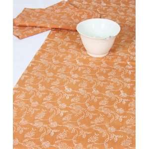   Wedding Gift; 100% Cotton Table Runner; Hand Printed Table Linen; Size