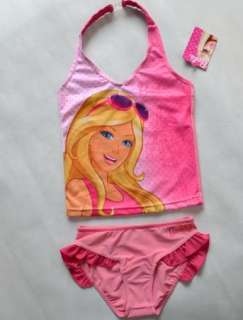 Girls Barbie Princess 2 8Y Swimsuit Swimwear Swimming Costume Tankini 