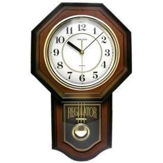   Schoolhouse Regulator Pendulum Wall Clock w/ Westminster Chime  