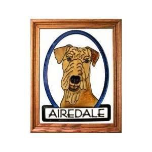  Airedale Terrier Stained Glass