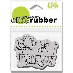  Cling Thank You Word   Cling Rubber Stamp Arts, Crafts 