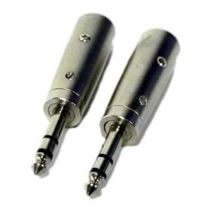  Seismic Audio   Pack of TWO 1/4 TRS Male to XLR Male Converter 