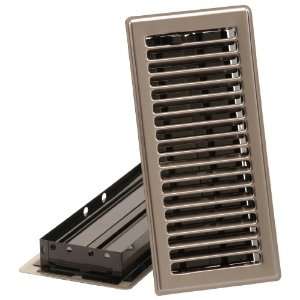Imperial Manufacturing RG1997 4 Inch by 12 Inch Floor Register, Pewter