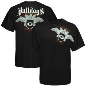   Georgia Bulldogs Black Monarch T Shirt 