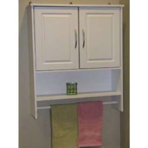    Bathroom Wall Cabinet with Two Doors in White