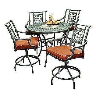  Height Dining Set with Swivel  Garden Oasis Outdoor Living Patio 