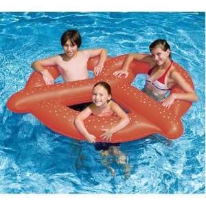  Giant Pretzel Inflatable Float Raft Swimming Pool Fun 