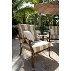 Hospitality Rattan Coco Palm Patio Lounge Chair   Fabric SU 707