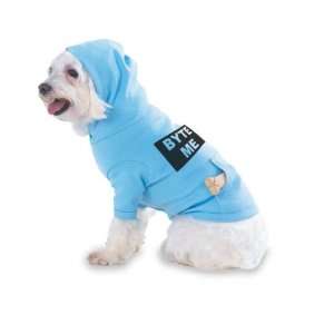  BYTE ME Hooded (Hoody) T Shirt with pocket for your Dog or 