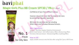   Magic Girls Plus BB Cream SPF30 / PA++ #1 Fresh for Oily Skin 45ml