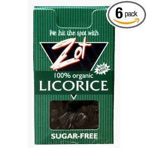   100% Organic Licorice with Mint, 0.4 Ounce Flip Top Boxes (Pack of 6