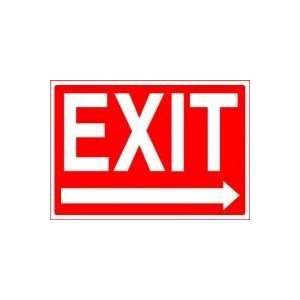  Exit (arrow right) 10 x 14 Aluminum Sign