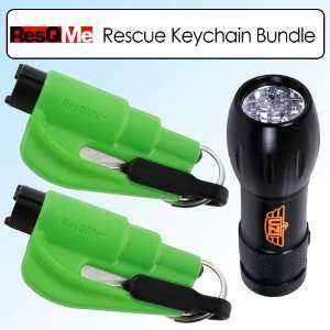   Rqm Grn Rescue Keychain Life Saver Tool Green Outfit