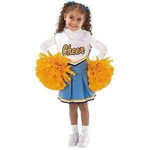  Cheerleader Dress up Costume Childrens Size 5 6 Designed 