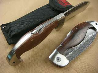 BODA Classic Lock back Wood Handle Folding Pocket Knife  