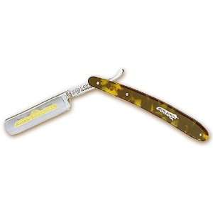 DOVO Special, Gold etched 5/8 Tortoise Type Handle Straight Razor 