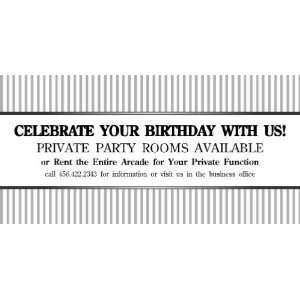  3x6 Vinyl Banner   Arcade Celebrate Your Birthday 