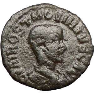  as CAESAR 250AD Viminacium Bull Lion Legions Ancient Roman Coin RARE