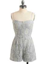 Lace of Diamonds Romper  Mod Retro Vintage Rompers  ModCloth